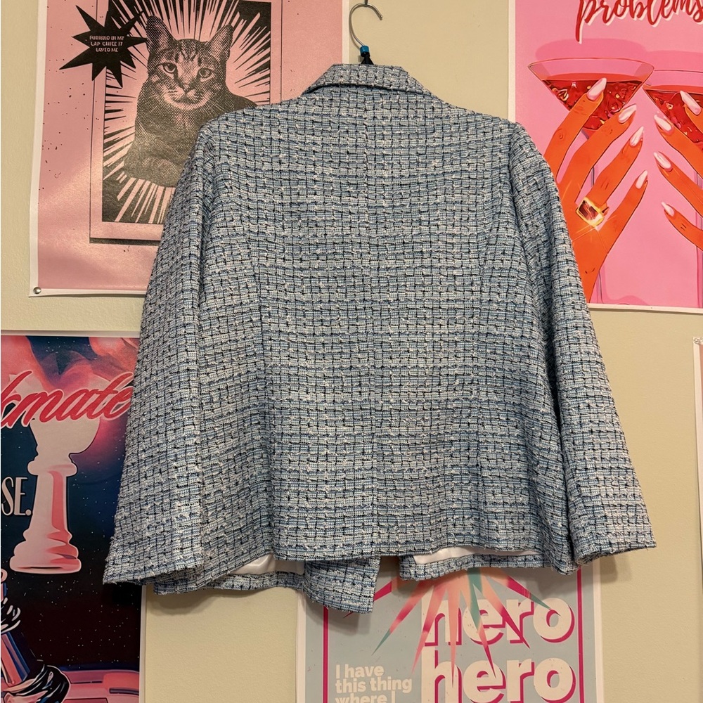CUSTOM Blue Set with Classic Tweed Texture
